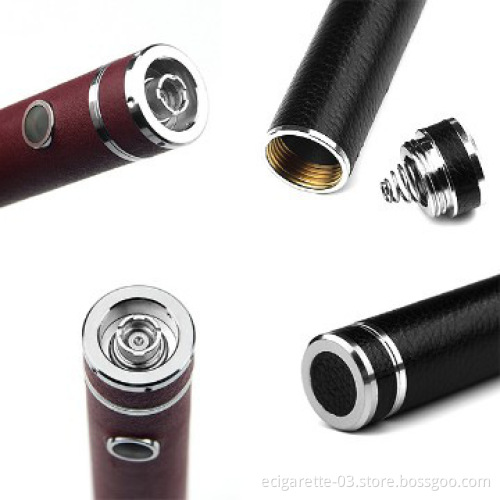 china supplier variable voltage 18650 mage battery full leahter mage